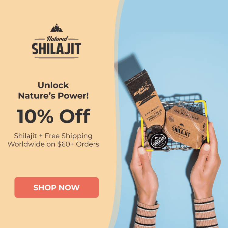 Unlock Nature's Power with Shilajit: 10% Off + Free Shipping on $60+ Orders!