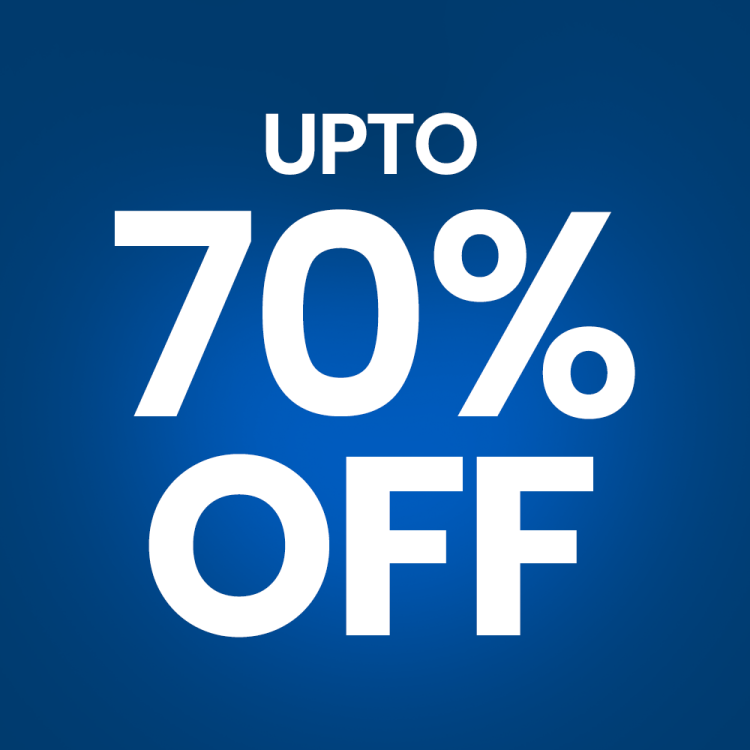 upto 70% off